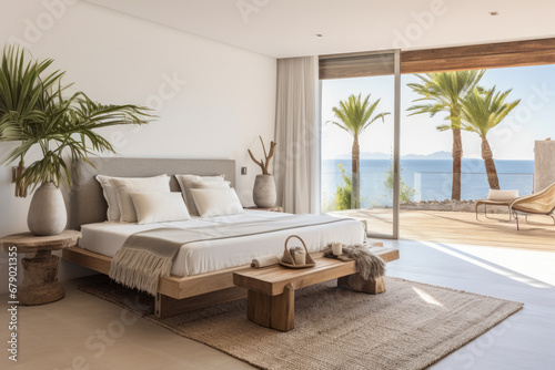 Seamless Indoor-Outdoor home with a Modern Beachfront Bedroom Aesthetic