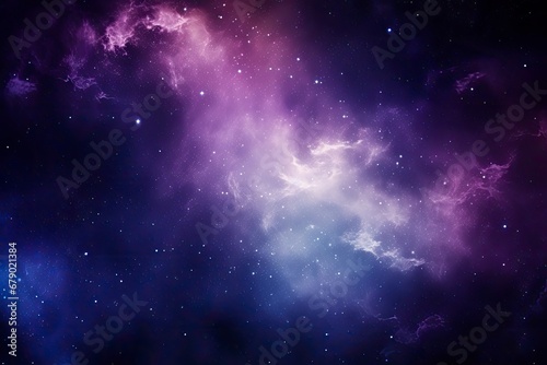 Starry Milky Way Nebula Background.