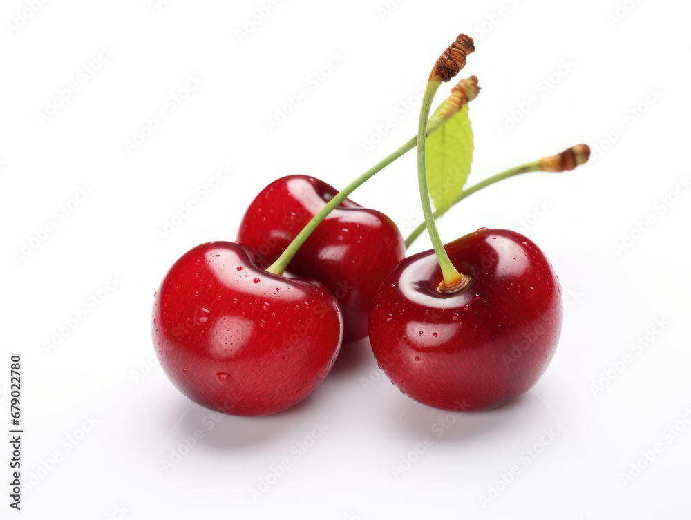 Cherry fruit isolated on white background Cherry fruit isolated on white background