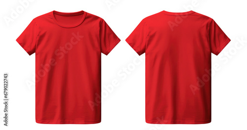 set of color view t-shirt isolated on white