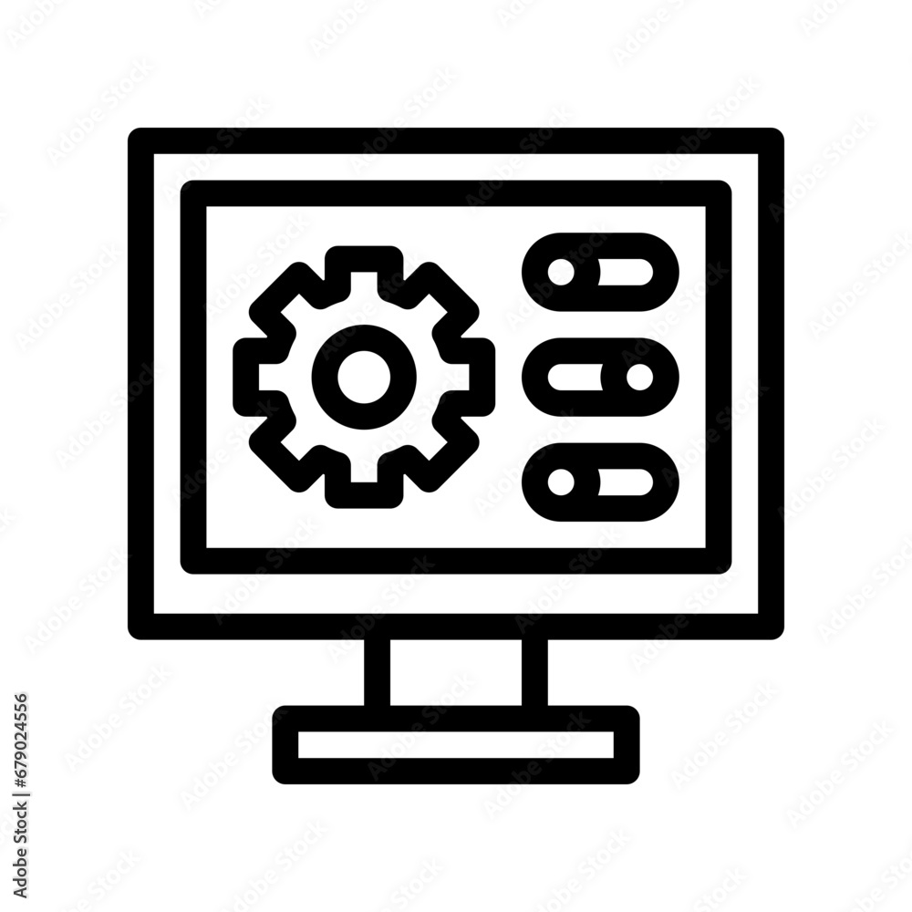 setup line icon setup line icon