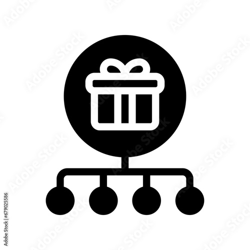 loyalty program glyph icon