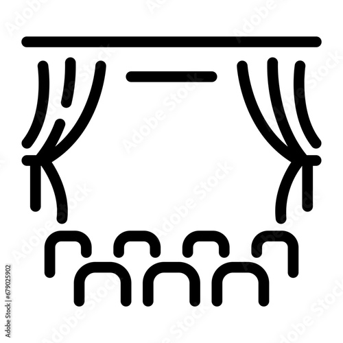 theater Line Icon