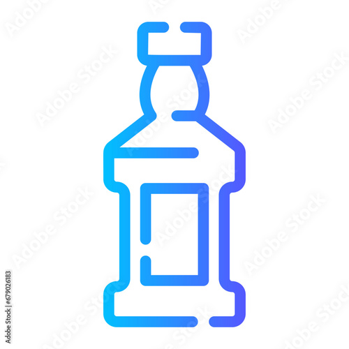 whiskey Line Gradient Icon