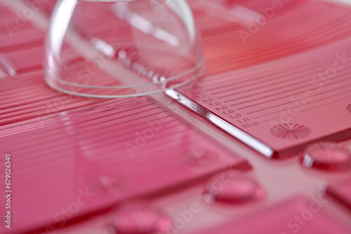 Flexographic printing plate close-up   