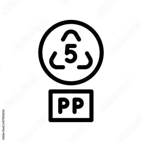 polystyrene line icon