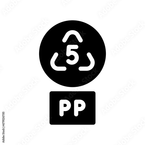 polystyrene glyph icon