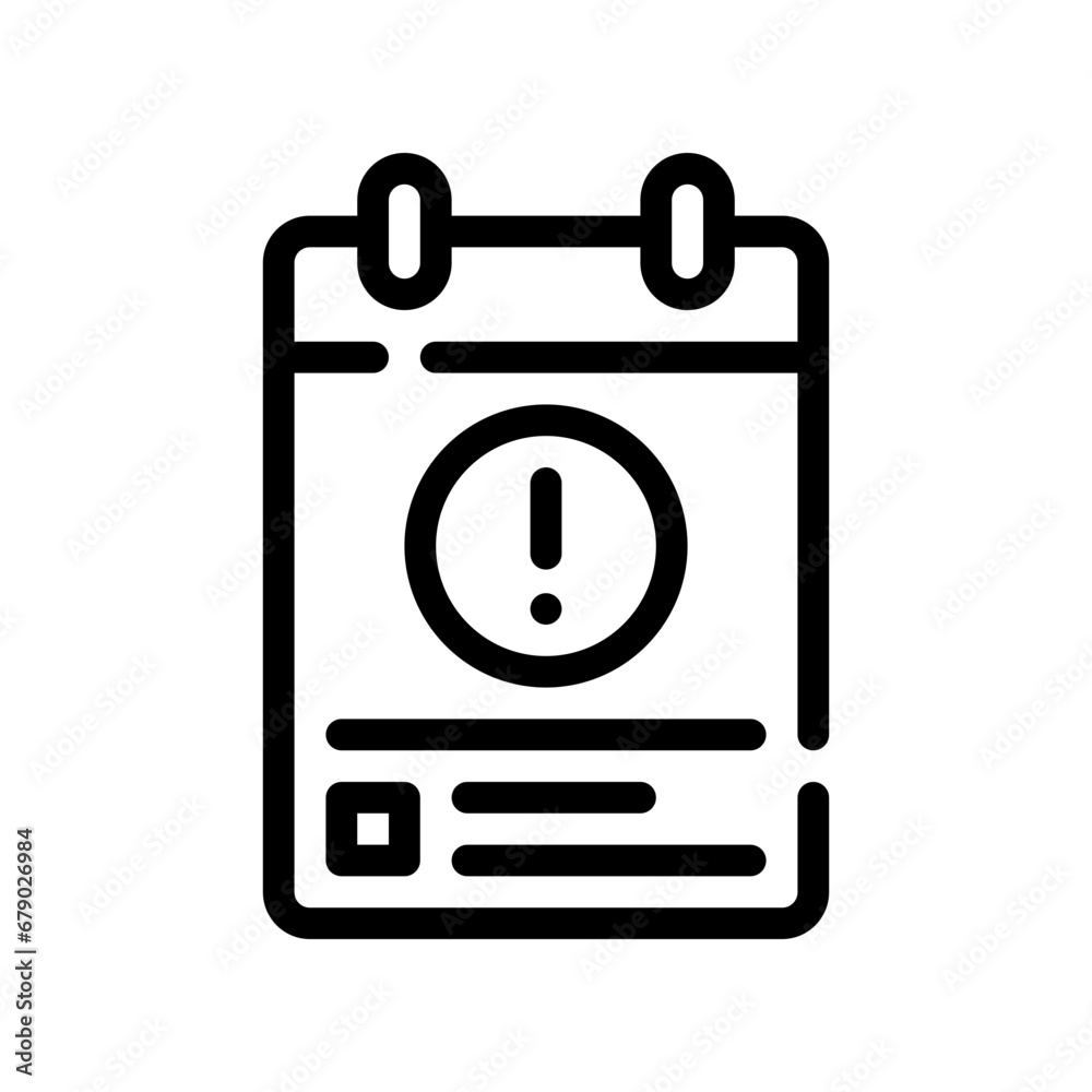 notebook line icon notebook line icon