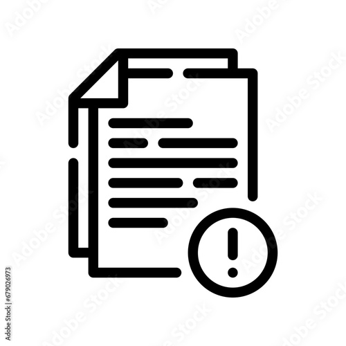 error line icon
