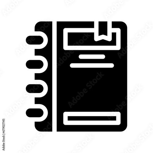 agenda glyph icon