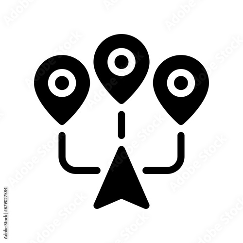 destinations glyph icon