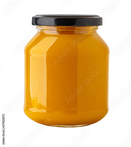  jam glass jar isolated