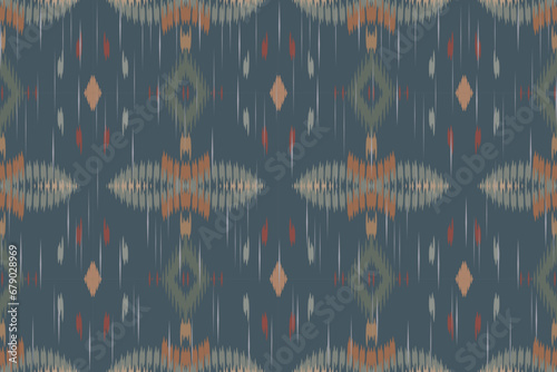 Beautiful ethnic tribal pattern art. Ethnic ikat seamless pattern. American and Mexican style. Design for background, wallpaper, illustration, fabric, clothing, carpet, textile, batik, embroidery.