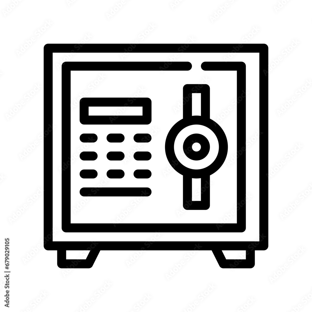 safety box line icon safety box line icon