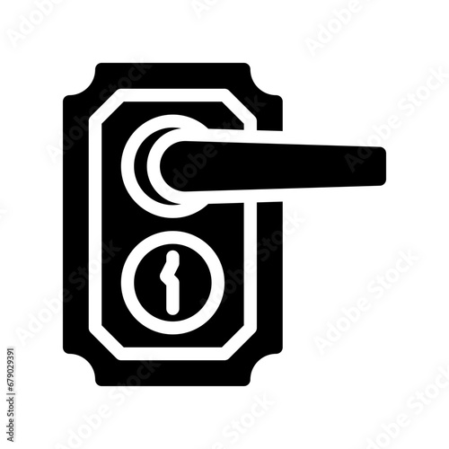 key hole glyph icon