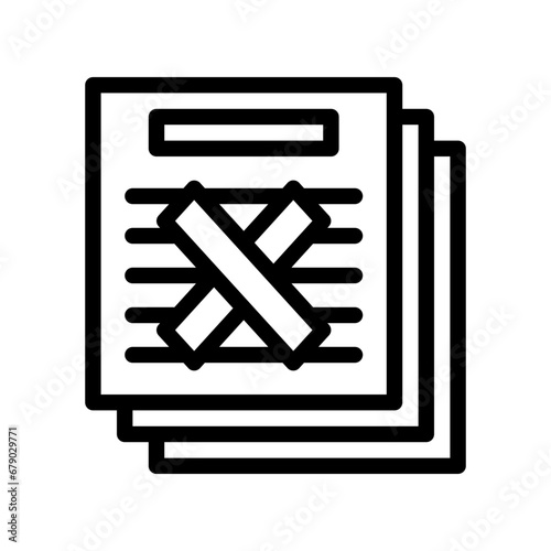 censorship line icon
