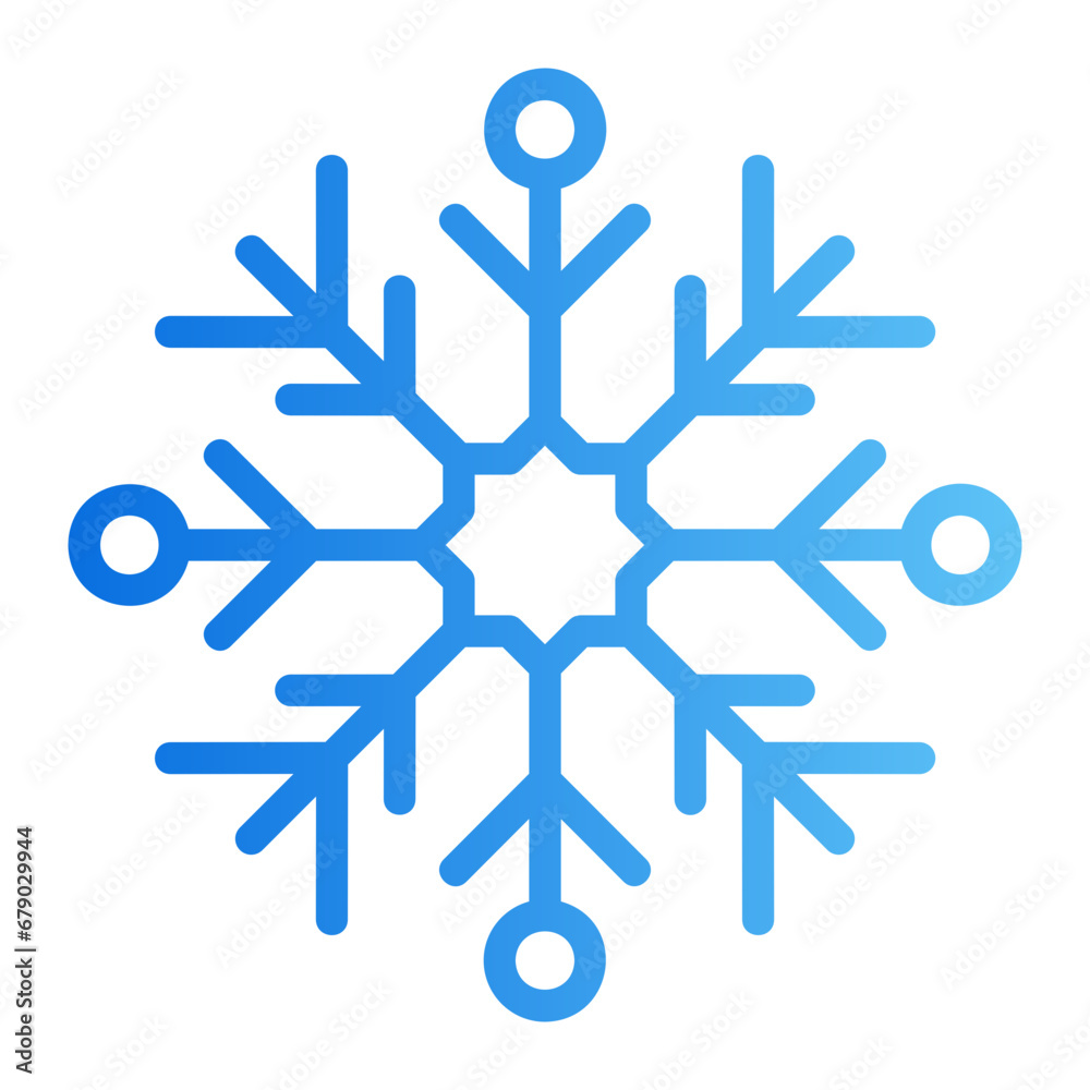snowflake gradient icon snowflake gradient icon