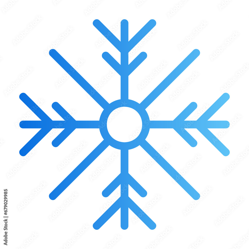 snowflake gradient icon