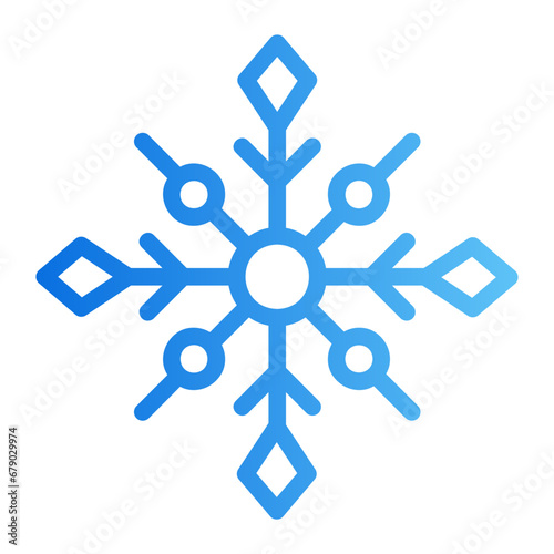 snowflake gradient icon