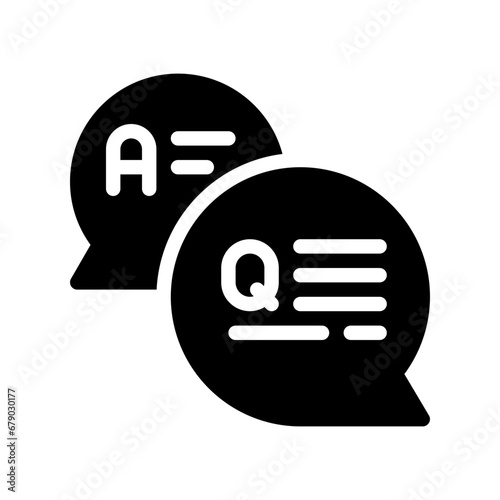 interview glyph icon