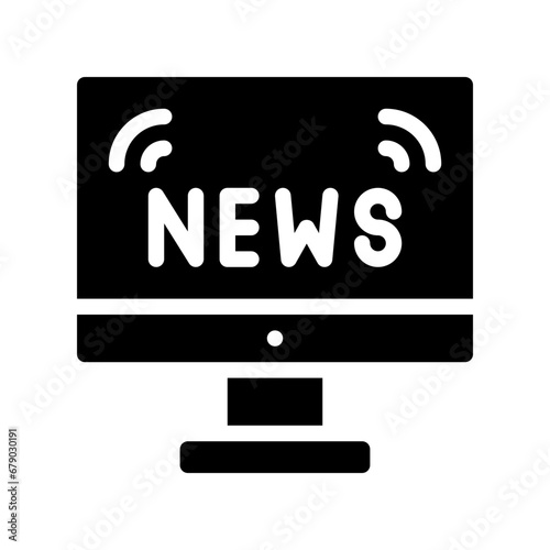news glyph icon