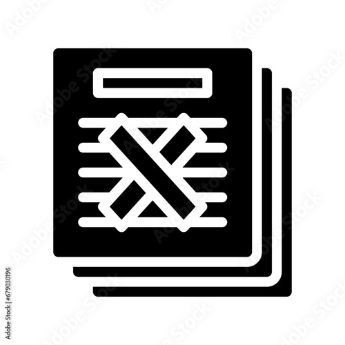 censorship glyph icon