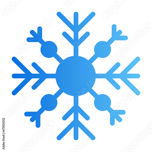 snowflake gradient icon