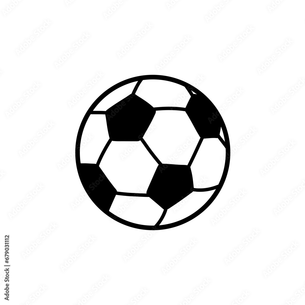 Sports Balls Minimal Flat Line Vector Icon