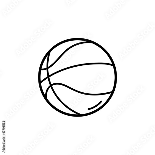 Sports Balls Minimal Flat Line Vector Icon