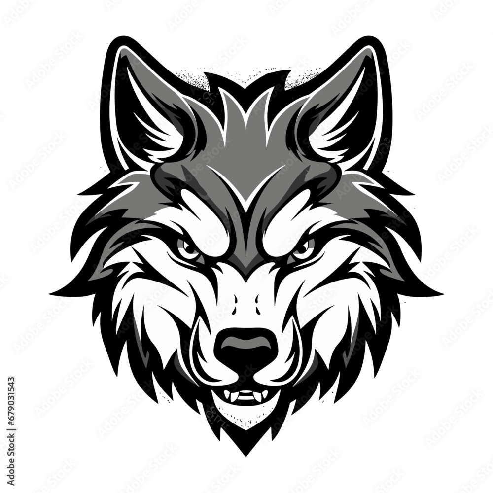 Wolf mascot vector illustration, logo Wolf mascot vector illustration, logo
