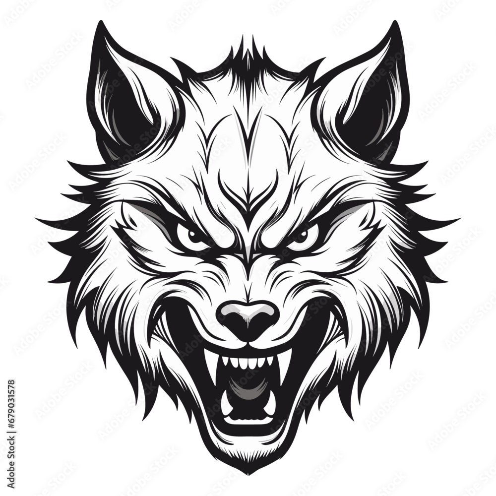 Wolf mascot vector illustration, logo Wolf mascot vector illustration, logo