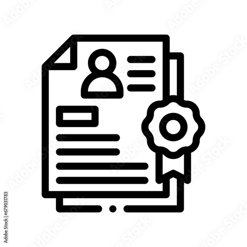 curriculum line icon