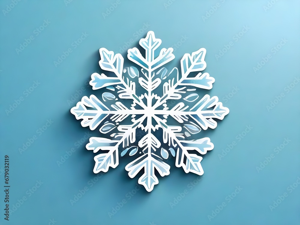 Snowflakes pattern on blue Snowflakes pattern on blue