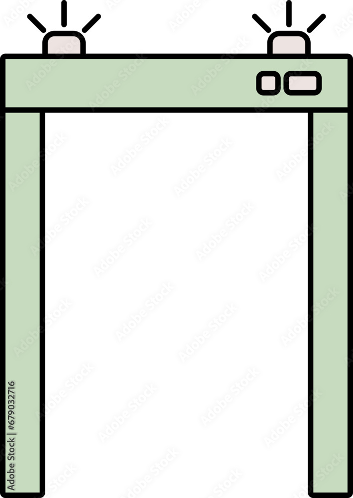 Security gate icon Security gate icon