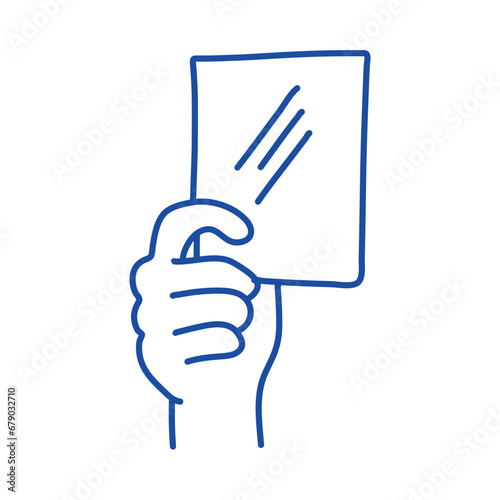 Soccer doodle icon. Football goal, award cup, whistle hand drawn line doodle sketch style 