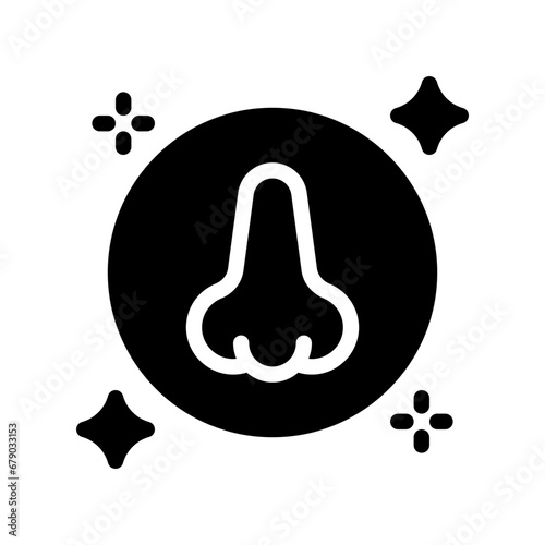 nose glyph icon