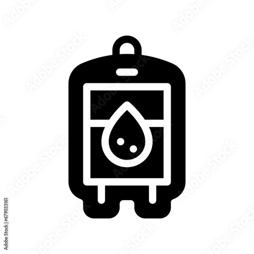 blood transfusion glyph icon