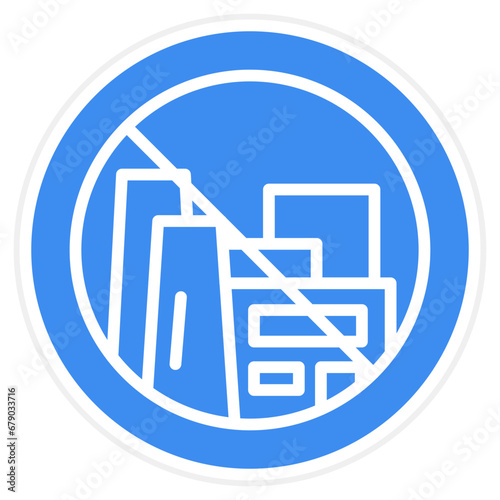 No Fossil Fuels Icon Style