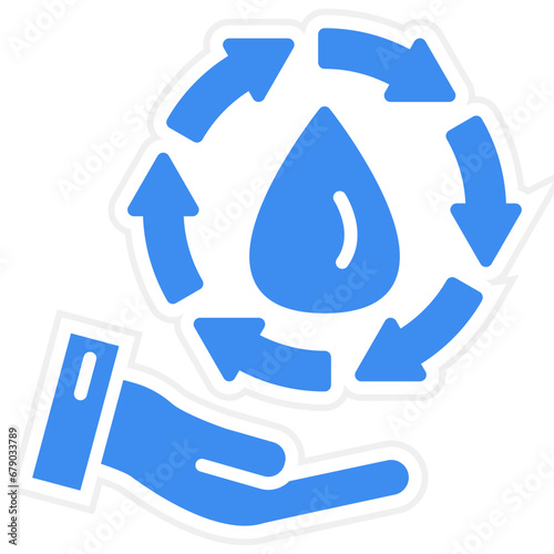 Save Water Icon Style