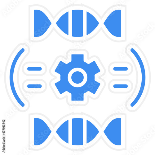 Genetic Engineering Icon Style