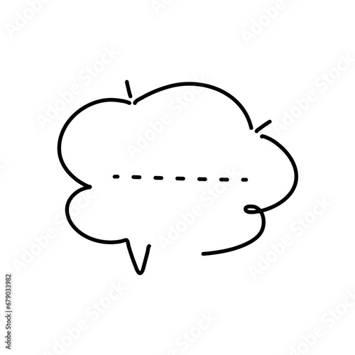 hand drawn speech bubbles