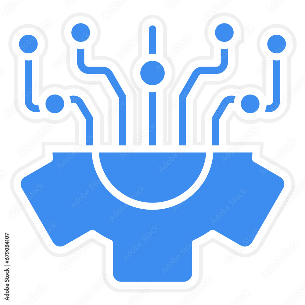 Obraz premium Machine Learning Icon Style