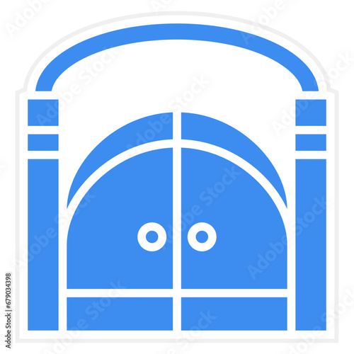 Cementery Gate Icon Style