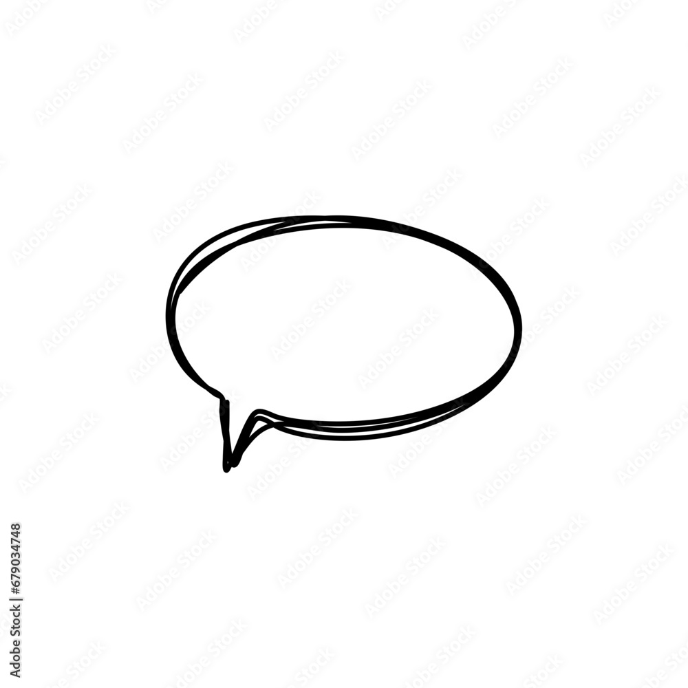 hand drawn speech bubbles. Vector illustration hand drawn speech bubbles. Vector illustration