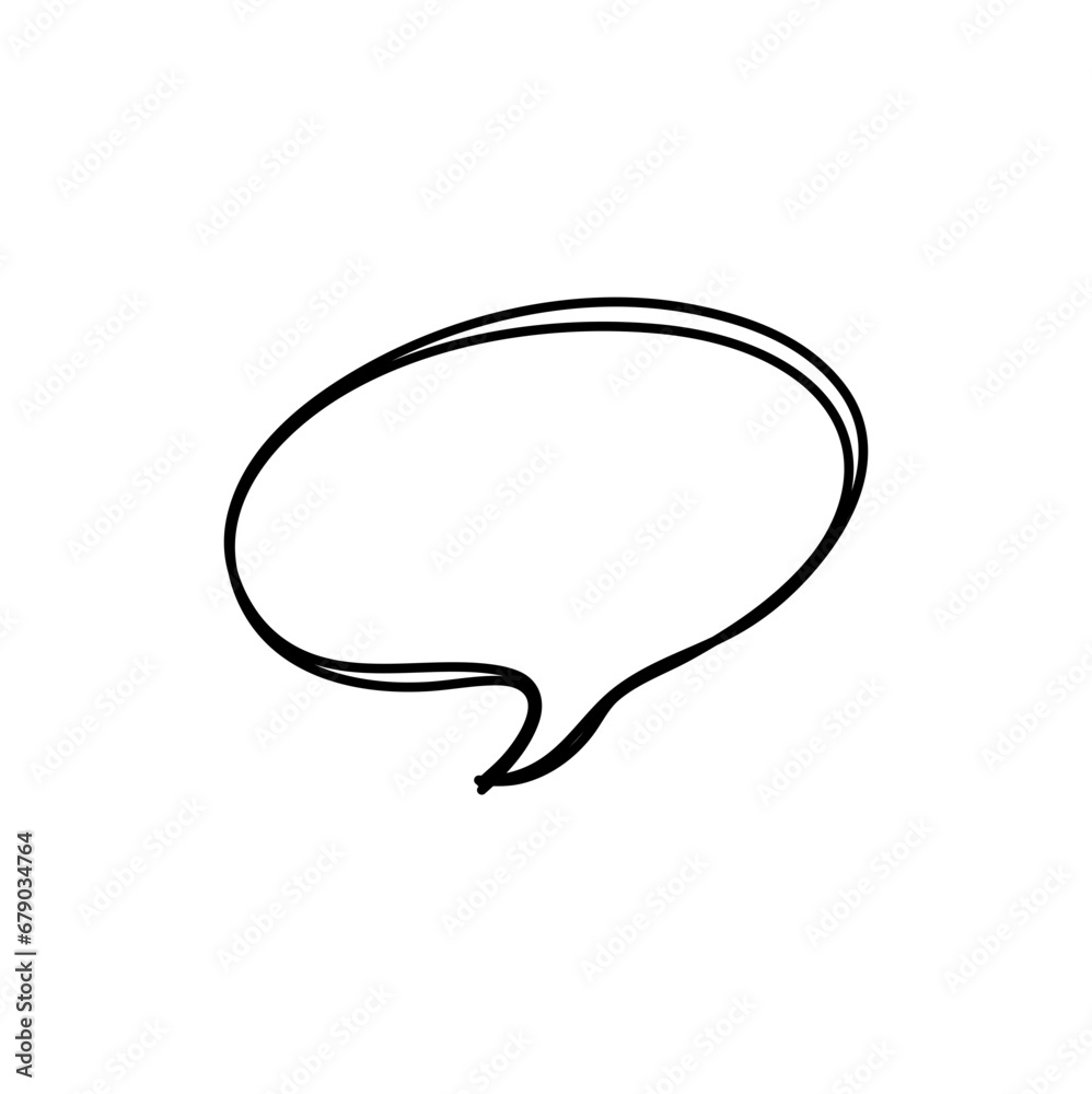 hand drawn speech bubbles. Vector illustration hand drawn speech bubbles. Vector illustration