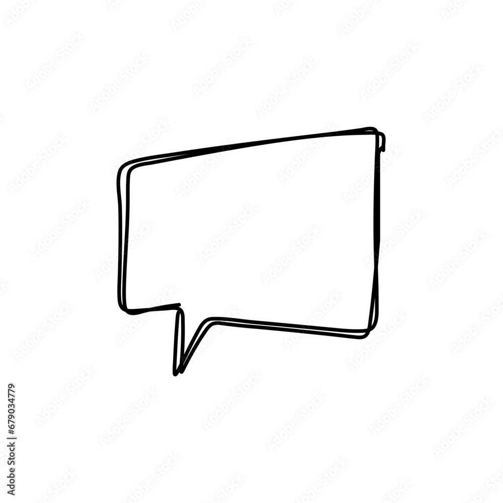 hand drawn speech bubbles. Vector illustration hand drawn speech bubbles. Vector illustration