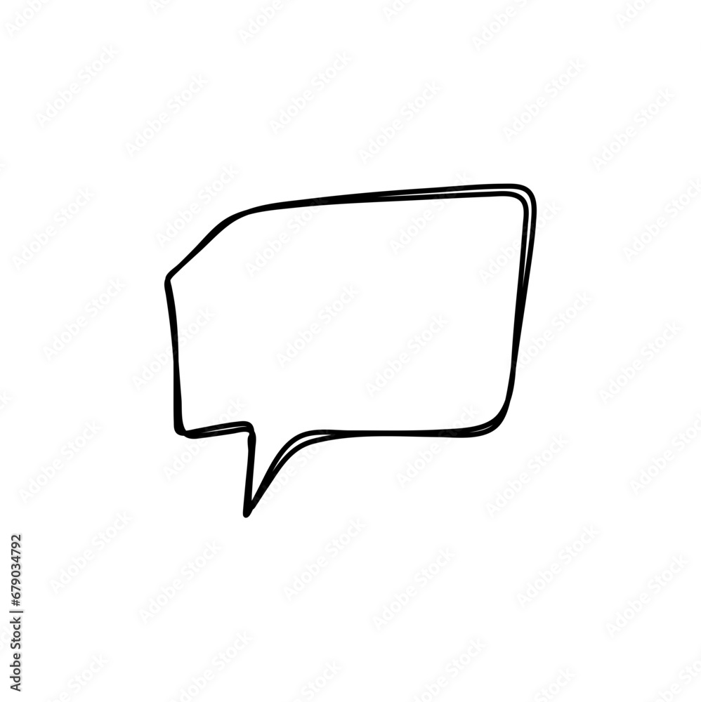 hand drawn speech bubbles. Vector illustration hand drawn speech bubbles. Vector illustration