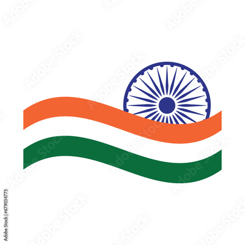 Indian Republic Day Flag Element