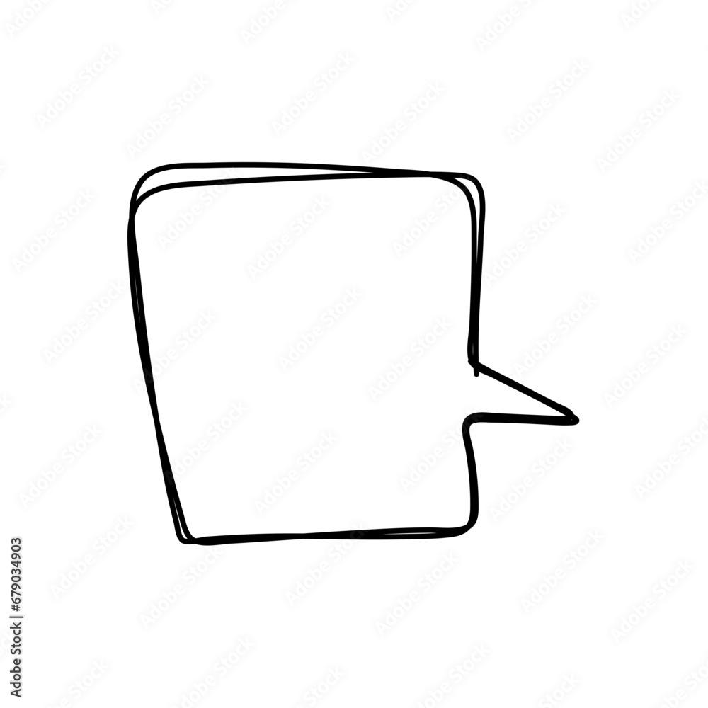 hand drawn speech bubbles. Vector illustration hand drawn speech bubbles. Vector illustration