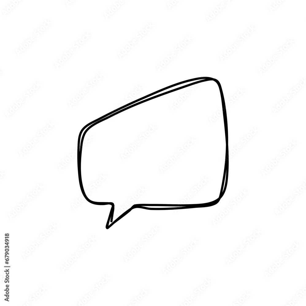 hand drawn speech bubbles. Vector illustration hand drawn speech bubbles. Vector illustration